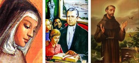 St Clare, Blessed Edmund Rice & St Francis
